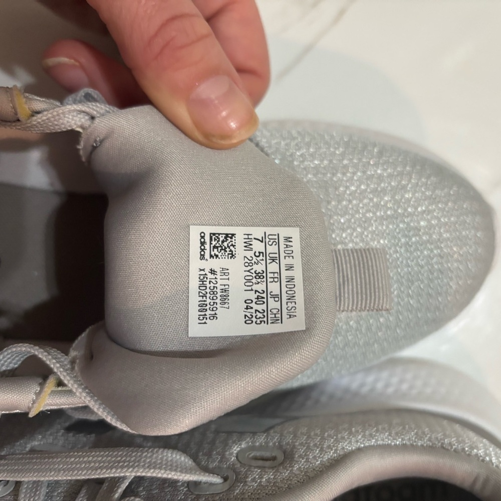 Women’s Adidas Cloudfoam Pure 2.0 'Grey Silver Metallic' - Picture 12 of 12